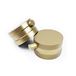 Core Concealed Thermostatic Valve, Fixed Head & Shower Rail Kit - Brushed Brass