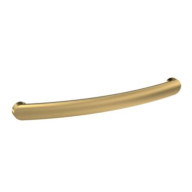 Drench Brushed Brass Curved D Bar Furniture Handle - 192mm Centres