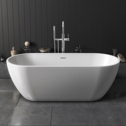 Ellie Acrylic White Freestanding Bath - 1650 x 700mm