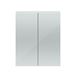 Drench Emily 600mm Double Door Mirror Cabinet - Gloss Grey Mist