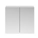 Drench Emily 800mm Double Door Mirror Cabinet - Gloss Grey Mist