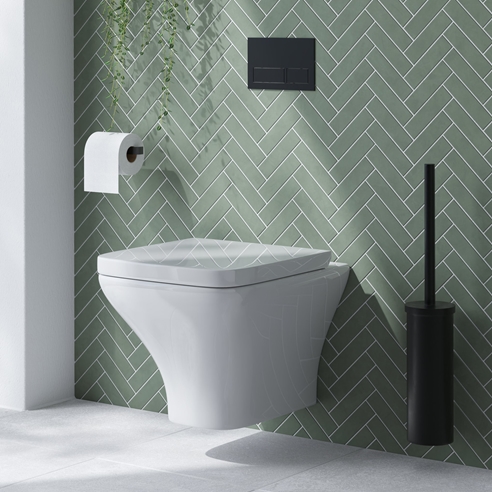Emily Rimless Wall Hung Toilet & Soft Close Seat