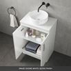 Emily 1000mm Combination Bathroom Toilet & Sink Unit - White Gloss