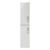 Drench Emily Tall Double Door Storage Unit - Gloss Grey Mist