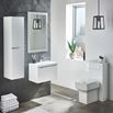 Drench Freddie 1200mm Tall Wall Mounted Cabinet - Gloss White