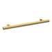 Drench Brushed Brass Chrome Knurled T Bar Furniture Handle - 160mm Centres