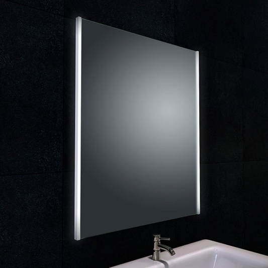 Drench Led Illuminated Mirror With, Slimline Bathroom Mirror Cabinet With Shaver Socket