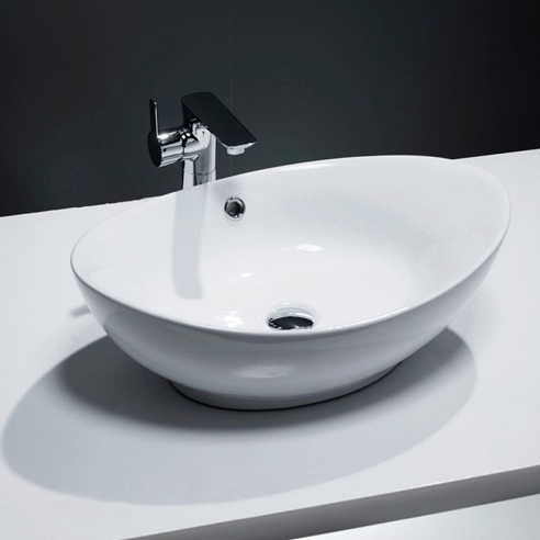 Lexie Oval Countertop Basin 587mm - No Tap Holes