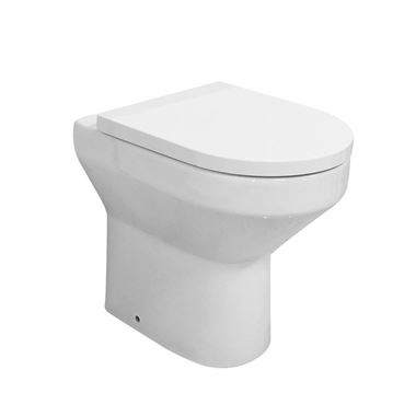 Lorraine Comfort Height Back to Wall Toilet & Soft Close Seat - 495mm Projection