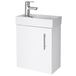 Drench Minnie 400mm Wall Mounted Cloakroom Vanity Unit & Basin - Gloss White