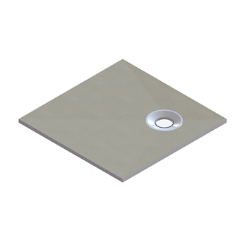 Drench Square Shower Tray Former with Corner Waste & Installation Kit