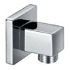 Drench Square Chrome-Plated Brass Shower Outlet Elbow