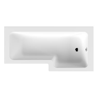 Drench L Shaped Shower Bath & Panel - Right Hand - 1700mm