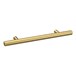 Drench Brushed Brass T Bar Furniture Handle - 96mm Centres