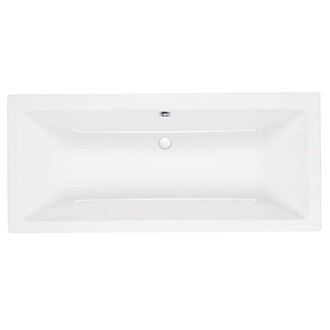 Eastbrook Quantum Duo Carronite Double Ended Bath - 1900 x 900mm