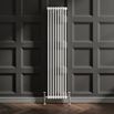 EliteHeat Vertical Designer 2 Column Style White Radiator - 1800 x 384mm