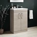 Emily 1100mm Combination Bathroom Toilet & Sink Unit - Driftwood