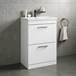 Drench Emily 1100mm Combination Bathroom Toilet & Sink Unit - White Gloss