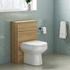 Drench Emily 500mm Back to Wall Toilet Unit - Natural Oak