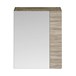 Drench Emily 600mm Mirror Cabinet with Offset Door - Driftwood