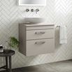 Emily 600mm Wall Mounted 2 Drawer Unit and Countertop