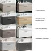 Emily 800mm Wall Mounted 1 Drawer Vanity Unit & Basin Options