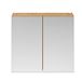 Drench Emily 800mm Mirror Cabinet - Natural Oak