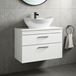 Emily 800mm Wall Mounted 2 Drawer Unit and Countertop