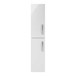 Drench Emily 2 Door Tall Storage Cupboard - Gloss White