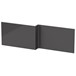 Emily L-Shaped Square Front Bath Panel - Gloss Grey