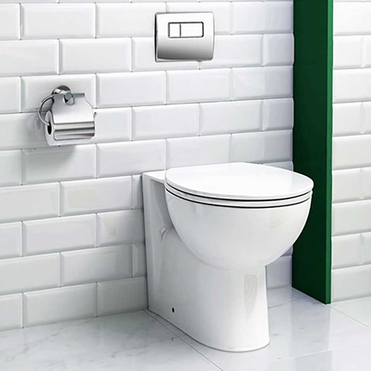Emma Back to Wall Toilet & Soft Close Seat - 520mm Projection