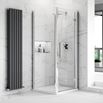 Harbour Alchemy 8mm Easy Clean Hinged Shower Door 900mm & Side Panel 700mm