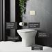 Harbour Alchemy Modern Back to Wall Toilet & Wrap Over Soft Close Seat