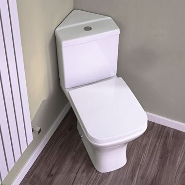 Harbour Alchemy Corner Toilet & Soft Close Seat - 783mm Projection
