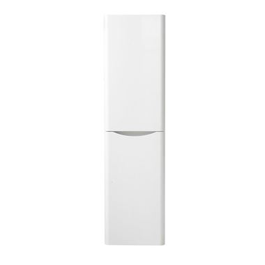 Harbour Clarity 1500mm Wall Mounted Tall Storage Cabinet - Right Hand - Gloss White