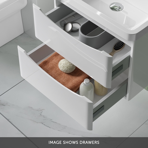 Harbour Clarity 600mm Wall Mounted Vanity Unit & Countertop