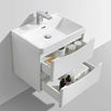 Harbour Clarity 600mm Wall Mounted Vanity Unit & Basin - White Ash