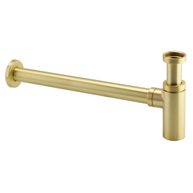 Harbour Clarity Bottle Trap - Brushed Brass | Drench