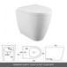 Drench Emily 1000mm Combination Bathroom Toilet & Sink Unit - White Gloss