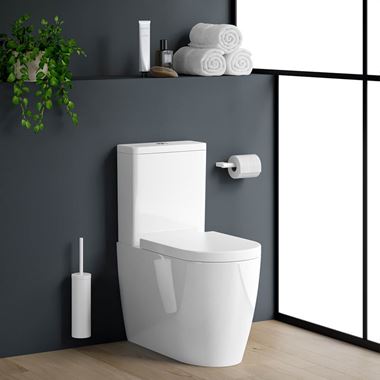 Harbour Clarity Fully Back to Wall Toilet & Soft Close Seat - 664mm Projection