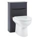 Harbour Clarity 500mm Back to Wall WC Unit - Matt Graphite Grey