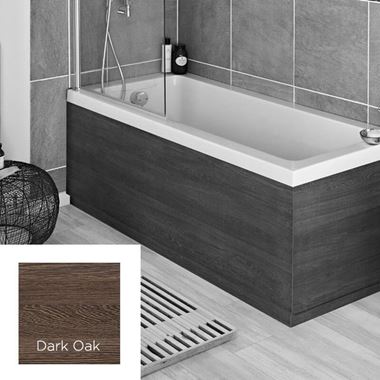 Harbour Dark Oak 1800mm Vinyl Wrap Bath Panel