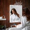 Harbour Glow LED Bluetooth Mirror with Demister Pad & Shaver Socket - 500 x 700mm