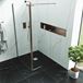 Harbour i10 10mm Easy Clean 2m Tall Wetroom Panel & Hinged Return Panel - Brushed Bronze