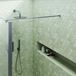 Harbour i10 10mm Easy Clean 2m Tall Wetroom Panel & Hinged Return Panel - Gunmetal