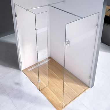Harbour i10 10mm 2m Tall Easy Clean Wetroom Panel & Hinged Return Panel