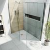 Harbour i10 10mm Easy Clean 2m Tall Wetroom 2 Panel Pack 600mm x 600mm - Chrome