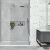 Harbour i8 8mm 2m Tall Easy Clean Wetroom Panel & Hinged Return Panel