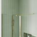 Harbour i8 Easy Clean Brushed Brass 8mm Wetroom Shower Panel & Flipper Panel