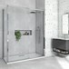 Harbour i8 Easy Clean 8mm Sliding Shower Door & Optional Side Panel